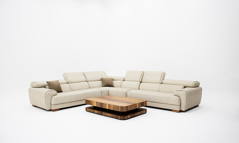 مبل ال نیسا داری پشتی متحرک 3 حالته دستی و مکانیزم راحتی برقی