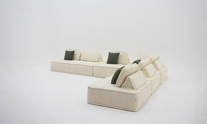 مبل ال جذاب با پارچه تدی نرم و راحت